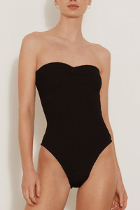 HUNZA G BROOKE SWIM ONE PIECE IN BLACK