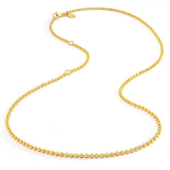 VERMEIL FACETED BALL CHAIN