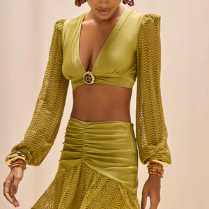 WAVE MESH SHORT SKIRT