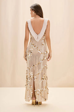 SEASHELL EMBROIDERY GOWN