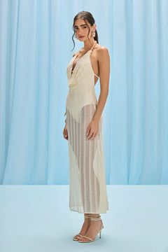 WAVE MESH BEACH DRESS