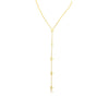 MONISHA MELWANI GOLD PEAR AND OVAL PEAR SHAPED DIAMOND LARIAT NECKLACE