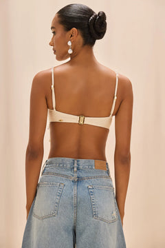 PEARL DUST EMBROIDERY BRA TOP