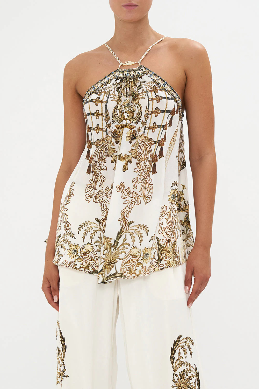 CAMILLA HALTER TOP WITH HARDWARE IN ROAD TO RICHESSE