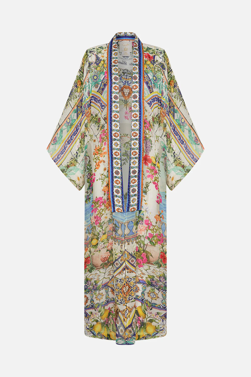 CAMILLA KIMONO LAYER W/ COLLAR IN AMALFI AMORE
