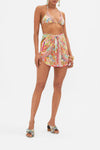 CAMILLA LAYERED SHORT SARONG WITH TIE FRONT IN AN ITALIAN WELCOME