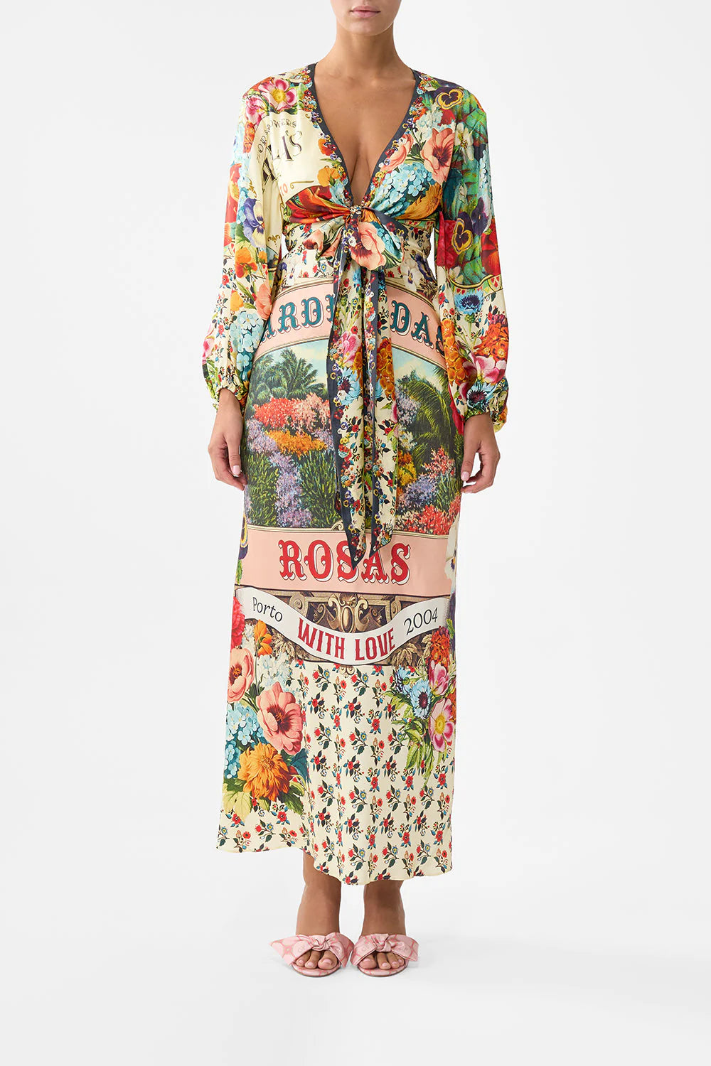 BLOUSON SLEEVE BIAS DRESS