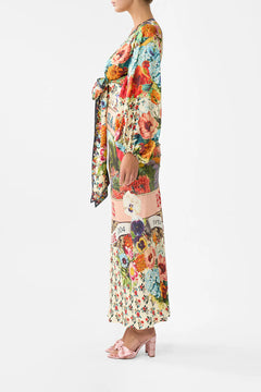 BLOUSON SLEEVE BIAS DRESS