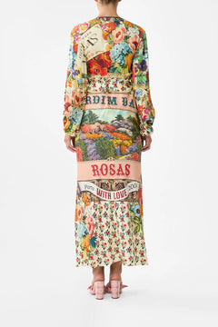 BLOUSON SLEEVE BIAS DRESS