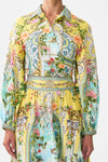 CROPPED WRAP SHIRT