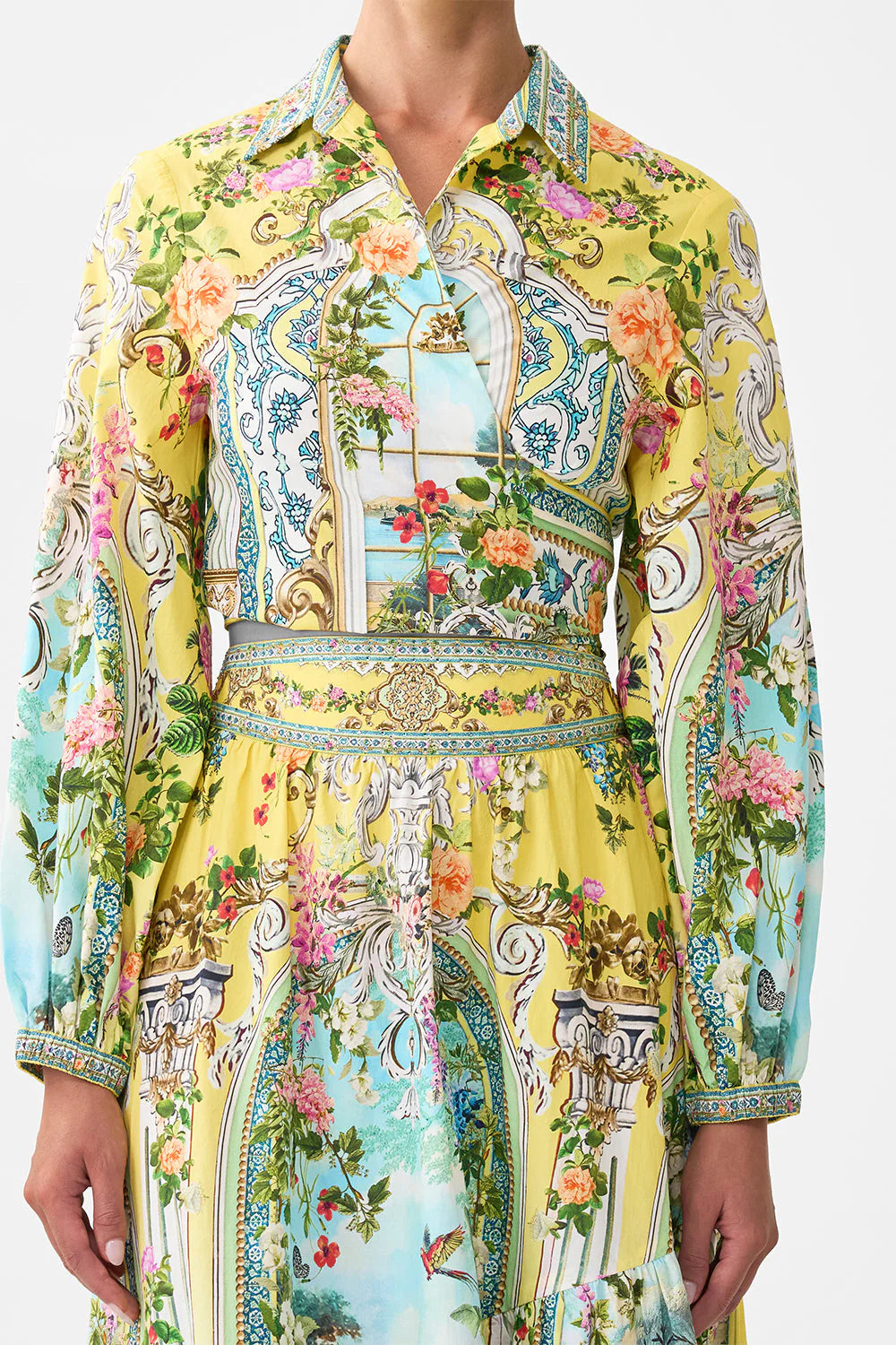 CROPPED WRAP SHIRT – Big Drop NYC