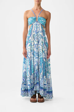 GATHERED CUT OUT DRESS