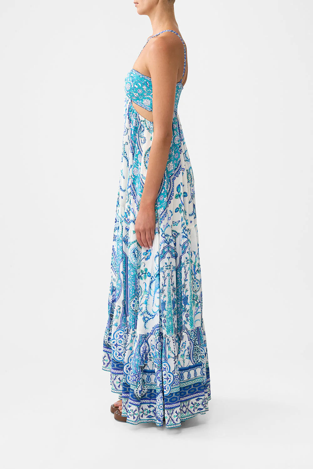 GATHERED CUT OUT DRESS