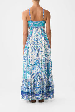 GATHERED CUT OUT DRESS