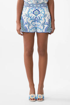 SHORTS WITH SIDE FLOUNCE