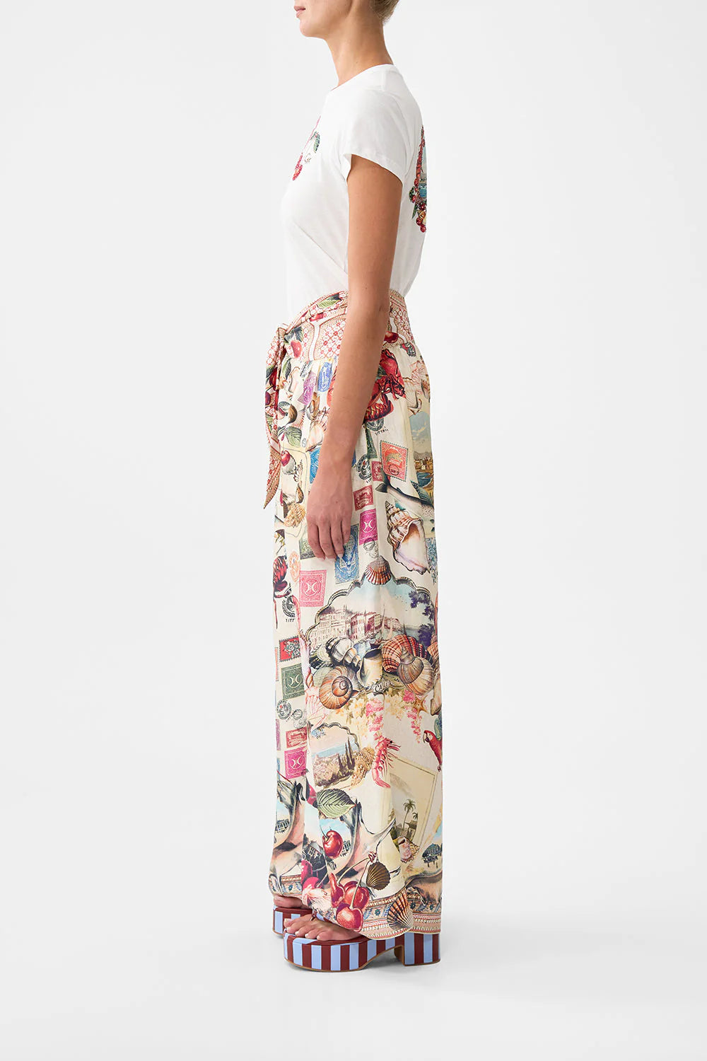 RELAXED PANT WITH TIE FRONT