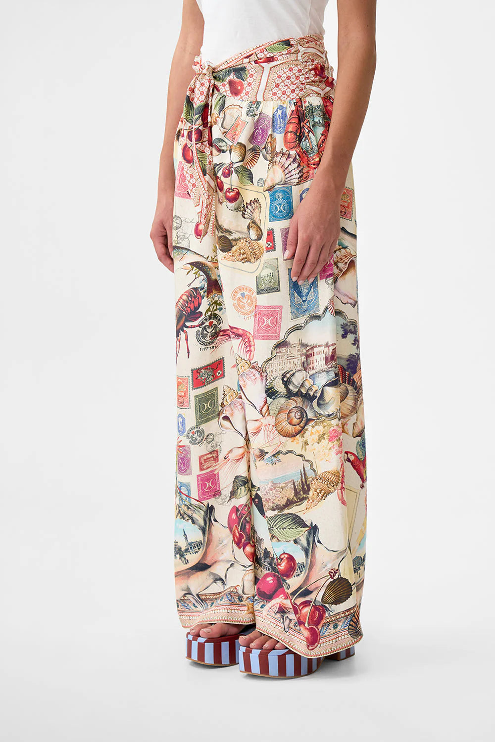 RELAXED PANT WITH TIE FRONT