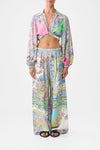 WIDE LEG TROUSER WITH FRONT POCKETS