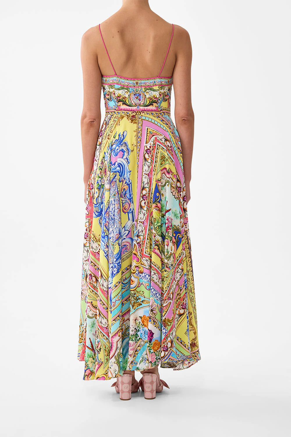 LONG DRESS WITH TIE FRONT