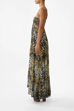 GATHERED CUT OUT DRESS