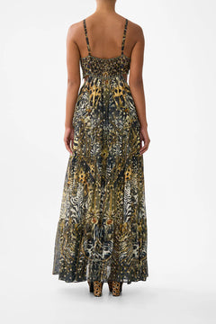 GATHERED CUT OUT DRESS