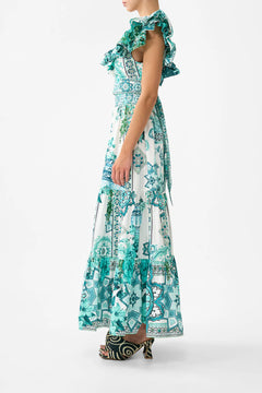 HIGH WAISTED TIERED SKIRT