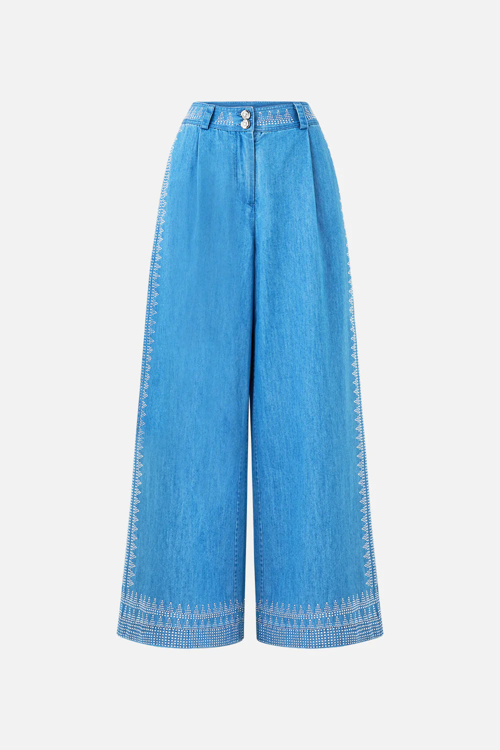 FULL LENGTH WIDE LEG TROUSER DENIM