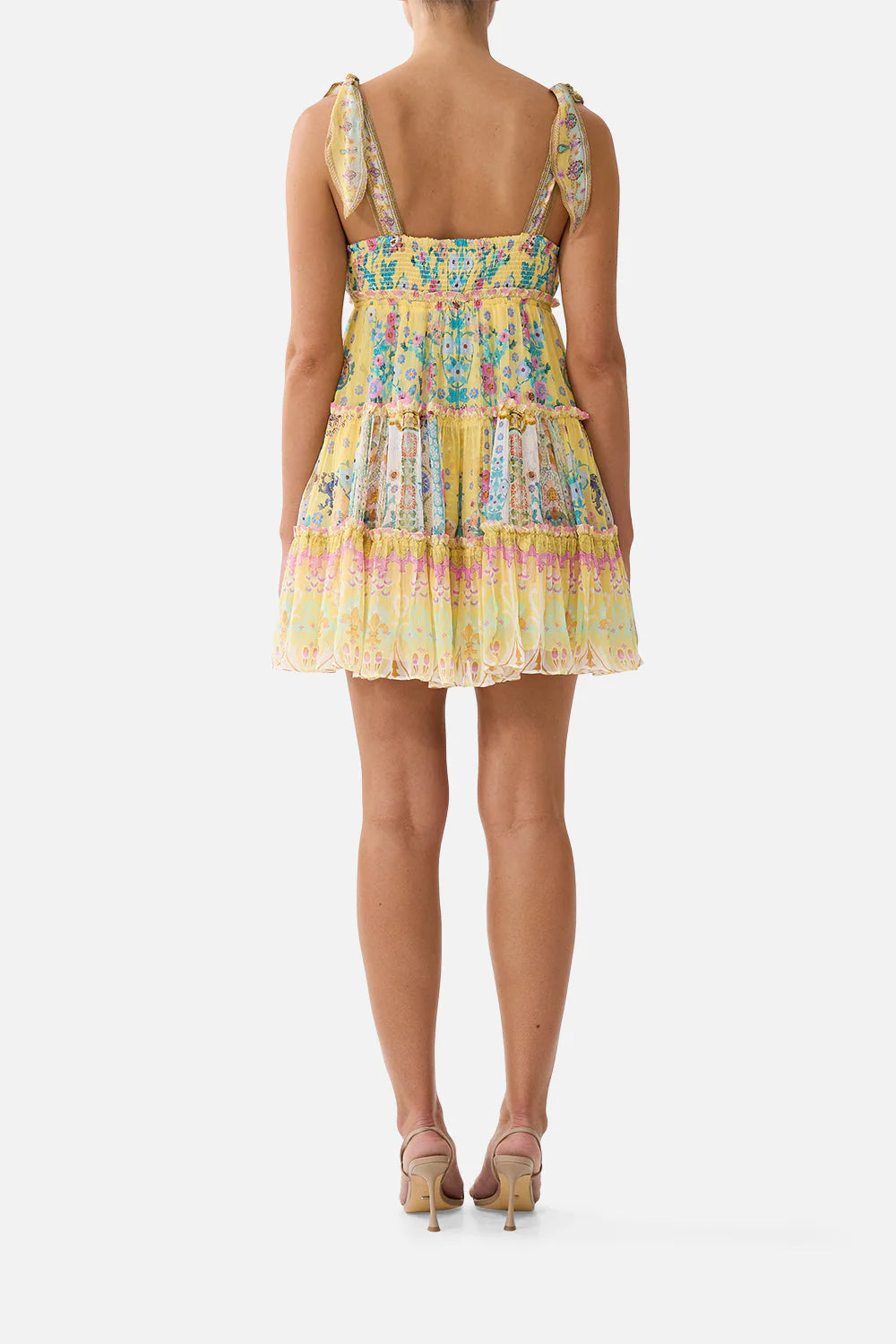 Camilla Barcelona Bebe Printed Tiered Mini Dress, Women's, S
