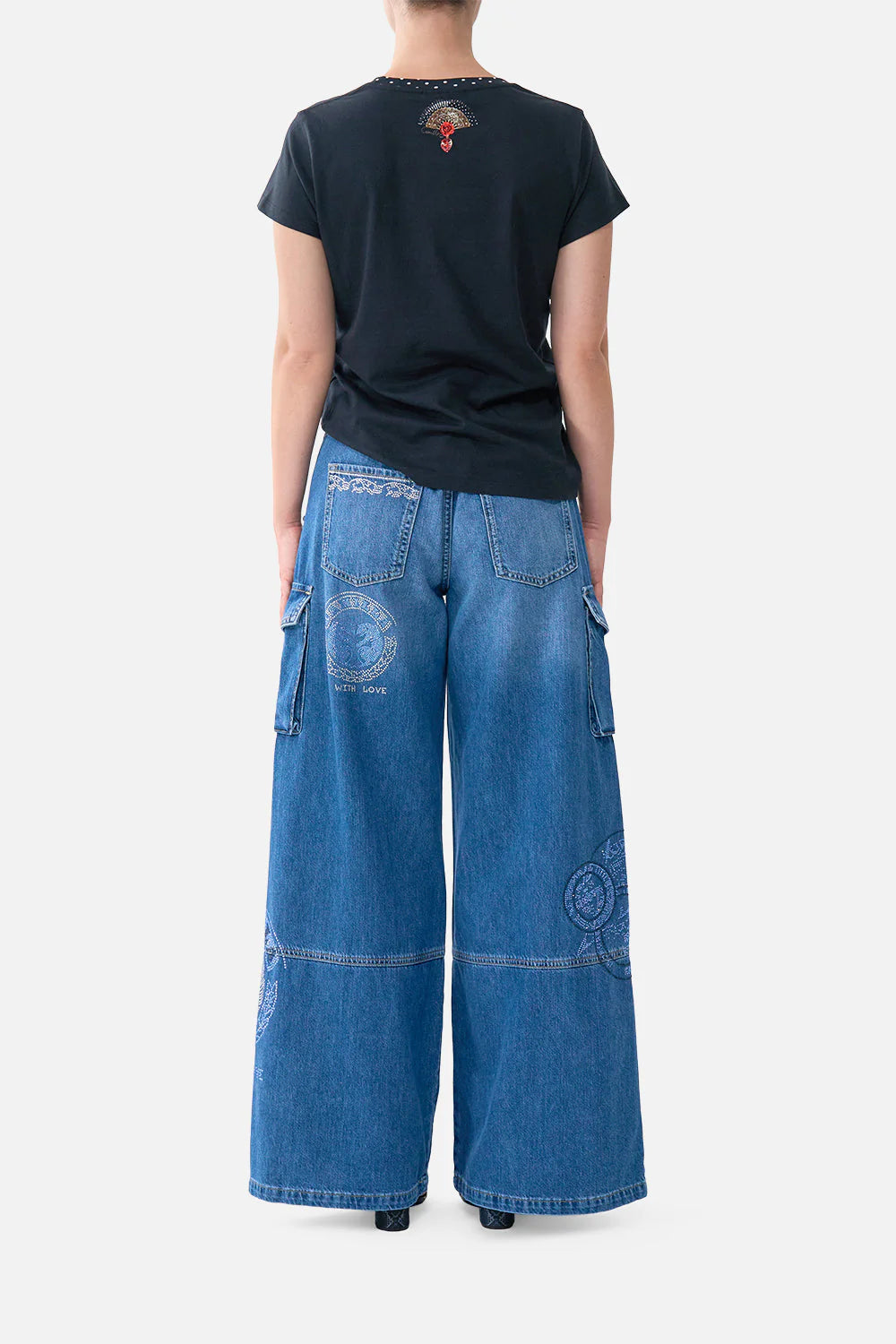 WIDE LEG CARGO JEAN