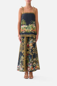 CROPPED WIDE LEG PANEL PANT