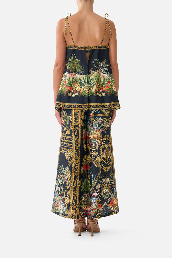 CROPPED WIDE LEG PANEL PANT