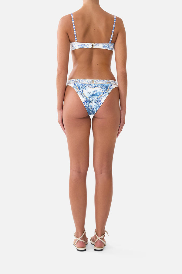 RUCHED CUP UNDERWIRE BIKINI TOP