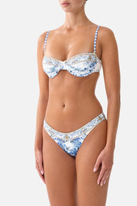 RUCHED CUP UNDERWIRE BIKINI TOP