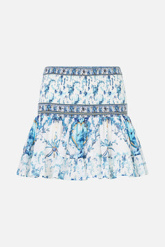SHORT SHIRRED SKIRT