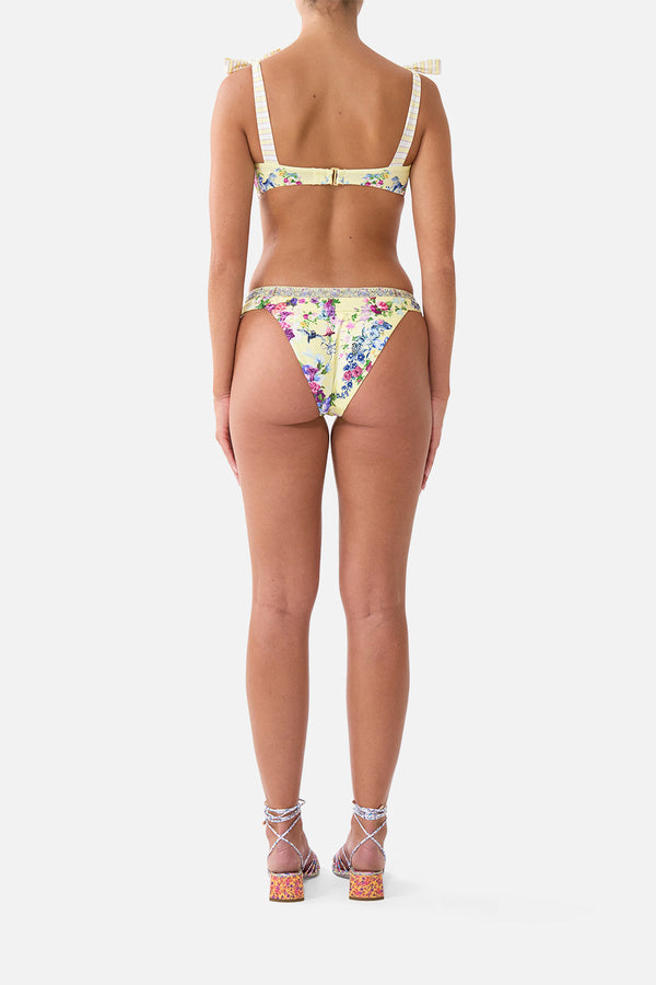 DIPPED WAIST PANELLED BIKINI BOTTOM