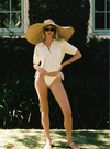 LA PORTE SWIM JOSIE BOXY KNIT POLO IN ANISE