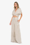 JBQ THE LABEL LOGAN PANT IN OATMEAL