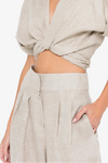 JBQ THE LABEL LOGAN PANT IN OATMEAL