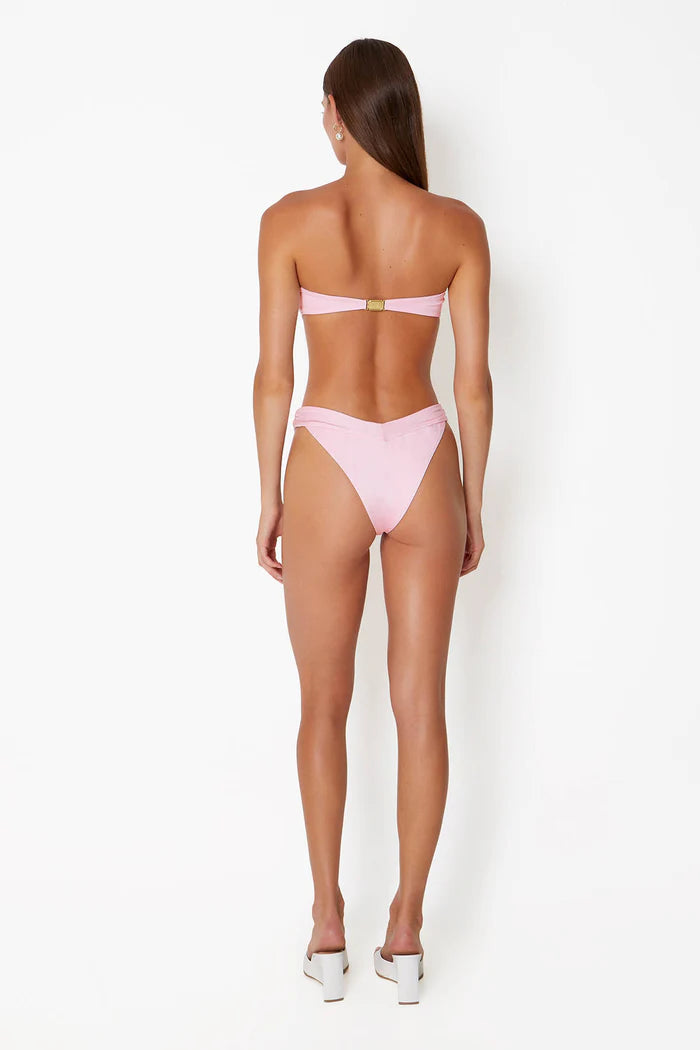 CIN CIN ABYSS BIKINI TOP IN BALLET PINK