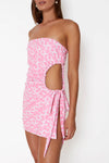 CIN CIN ACE DRESS IN LOGOMANIA PINK