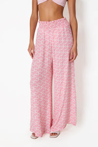 CIN CIN MISSION PANTS IN LOGOMANIA PINK