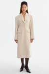 CYNDA HOURGLASS WOOL COAT