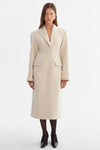 CYNDA HOURGLASS WOOL COAT