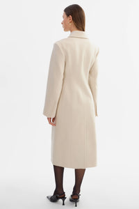 CYNDA HOURGLASS WOOL COAT