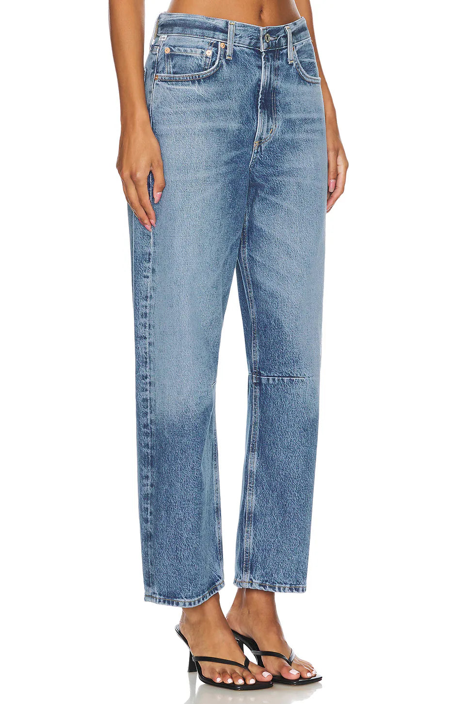 CITIZENS OF HUMANITY MIRO HIGH WAIST BARREL JEANS IN PACIFICA