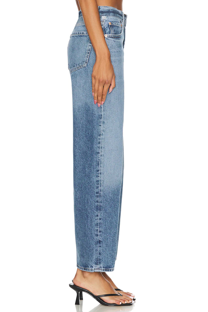 CITIZENS OF HUMANITY MIRO HIGH WAIST BARREL JEANS IN PACIFICA