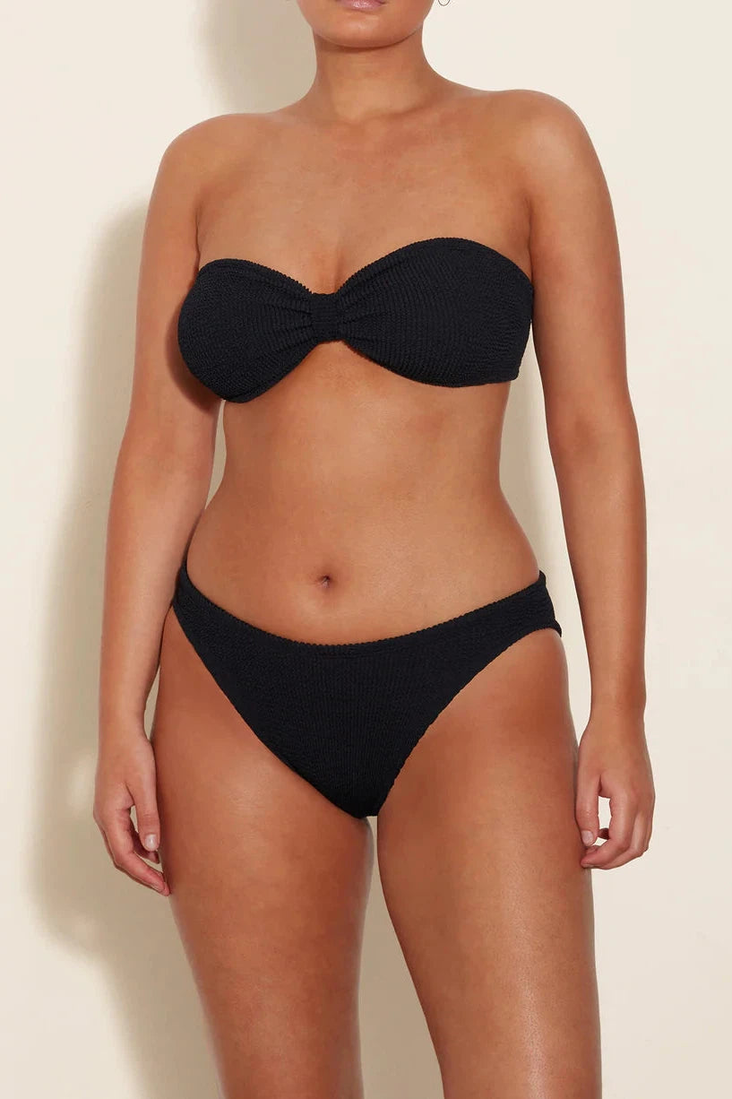 HUNZA G JEAN BIKINI SET IN BLACK – Big Drop NYC