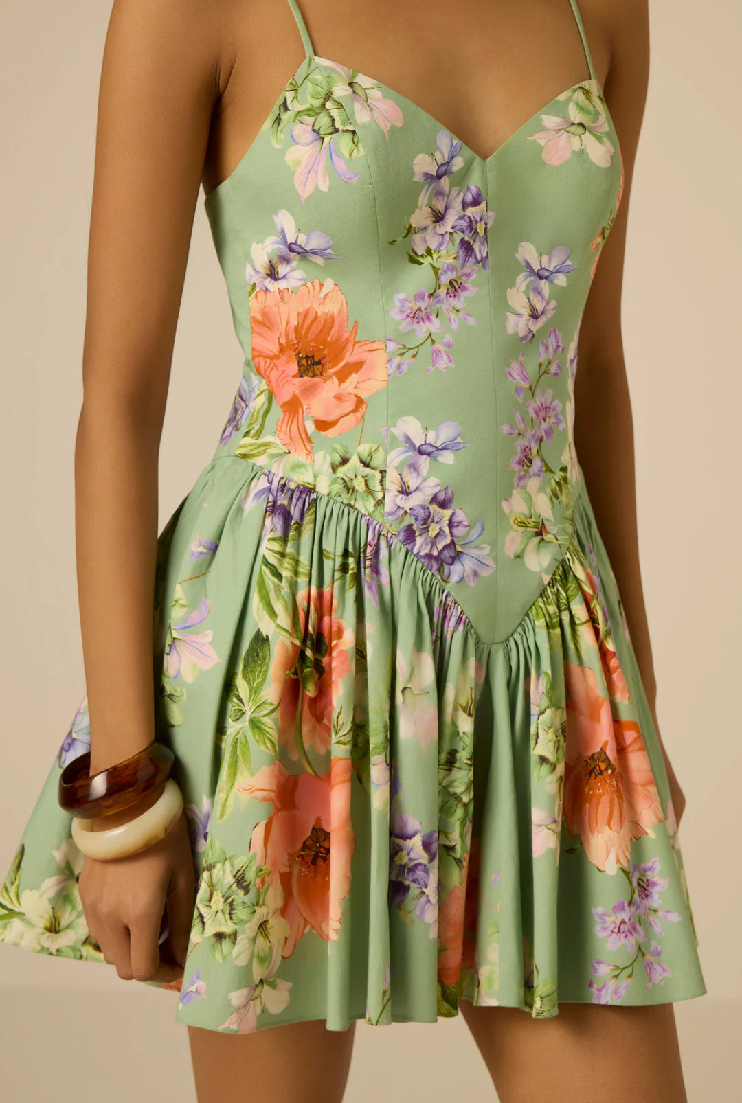 Corseted Mini Dress by Hemant and Nandita