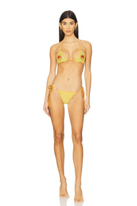 LESLIE AMON TREASURE ALOHA BIKINI IN YELLOW