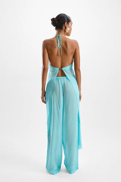 CORAL MOONSTONE DRAPE TOP